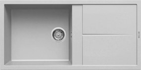 Elleci Unico 480 - Νεροχύτης Κουζίνας Γρανίτη 100x50 - Aluminium