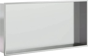 vidaXL Εσοχή Ντους Βουρστ. Ασήμι 62x32x9 εκ. Αν. Ατσάλι