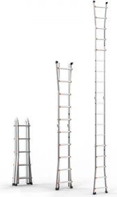 VEVOR Telescoping Ladder A Frame 16.7 FT Extension Multi-Function for Homework