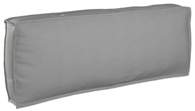 vidaXL Μαξιλάρι Παλετών για Πλάτη Γκρι 120 x 40 x 12 cm, Ύφασμα Oxford