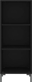 vidaXL Ντουλάπι Μαύρο 34,5x32,5x90 εκ. Επεξεργασμένο Ξύλο