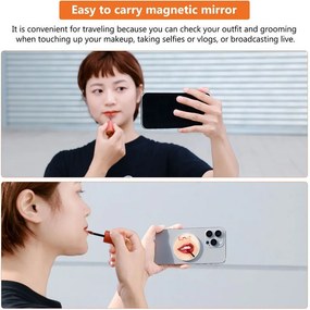 Puluz Μαγνητικός Καθρέφτης με MagSafe για Κινητά Λευκό