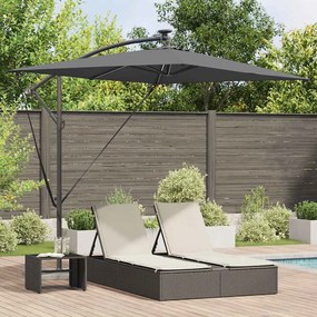 vidaXL Ομπρέλα Cantilever Banana Ανθρακί 294 x 200 x 254 εκ.