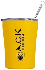 Ποτήρι - Θερμός AEK BC 00-13271 350ml Yellow-Black Estia