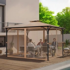 VEVOR Replacement Mesh Gazebo Netting Screen for 10x12x7 ft Patio, Net Only