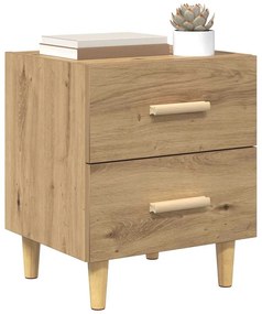 vidaXL Ντουλάπι κρεβατιού 2 pcs artisan δρυς 40 x 35 x 47.5 εκ