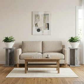 vidaXL Βάση φυτών 2 τεμ. Γκρι Sonoma 25 x 25,5 x 40,5 εκ.