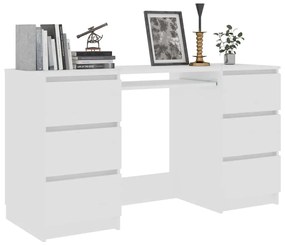 vidaXL Γραφείο Λευκό 140 x 50 x 77 εκ. από Επεξ. Ξύλο