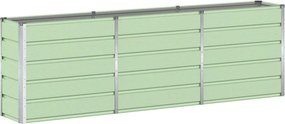 vidaXL Γλάστρα Πράσινο 240 x 40 x 75 εκ. Ατσάλι