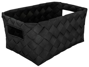 Καλάθι Αποθήκευσης Aspera M 18,5x12x28cm Black Kleine Wolke Polyethylene