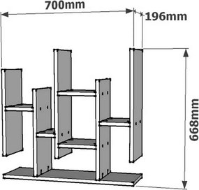Wall Shelf Flower - Walnut Walnut