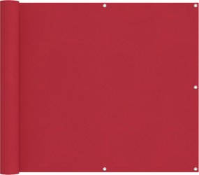 vidaXL Οθόνη Μπαλκονιού Κόκκινο 100 x 1000 cm Ύφασμα Όξφορντ