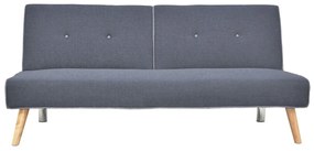 Καναπές/Κρεβάτι Τριθέσιος ArteLibre ANGELICA Σκούρο Γκρι 179x87x85cm
