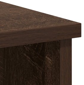 Συρταριέρα με Συρτάρια καφέ δρυς 101x35x76 εκ. Επεξ. Ξύλο - Καφέ