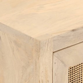 vidaXL Συρταριέρα 55 x 30 x 76 εκ. από Μασίφ Ξύλο Μάνγκο & Σίδηρο