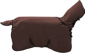 vidaXL Σαμάρι Ίππου Πλήρης Σκούρος Καφέ Πολυεστέρας