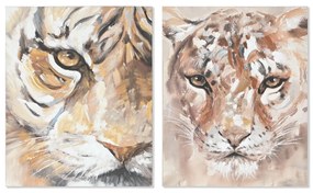 Καμβάς Home ESPRIT Τζίντζερ Καμβάς 80 x 3,7 x 100 cm