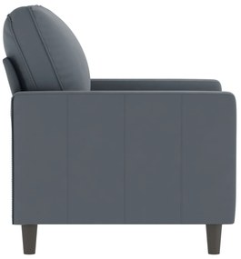 vidaXL Πολυθρόνα Σκούρο Γκρι 60 εκ. Βελούδινη