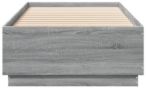 vidaXL Πλαίσιο Κρεβατιού Γκρι Sonoma 90x200 εκ. Επεξεργασμένο Ξύλο