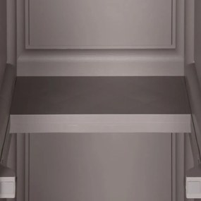 vidaXL Πλαστικό Ντουλάπι Γκρι 40 x 43 x 125 εκ. με Σχέδιο Ξύλου