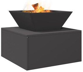 vidaXL Φωτιά Μαύρο 50 x 50 x 40 cm Ατσάλι