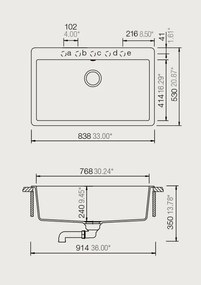 Νεροχύτης Schock Mono Cristadur 15090-Gkri