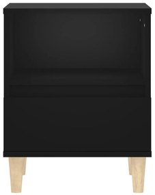 vidaXL Κομοδίνα 2 τεμ. Μαύρα 40 x 35 x 50 εκ.