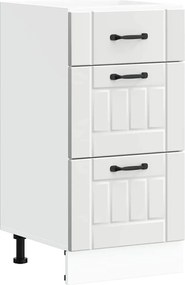 vidaXL ντουλάπι βάσης κουζίνας Lucca Λευκό κατασκευασμένο ξύλο