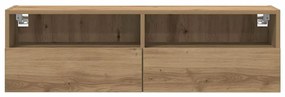 vidaXL Ντουλάπι Τηλεόρασης Τοίχου artisan δρυς 100 x 30 x 30 cm