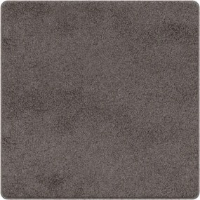 vidaXL Δερμάτινο Χαλί Γκρι 100 x 100 cm 100% Πολυπροπυλένιο Τούφτα