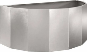 vidaXL Γλάστρα Ασημί 90 x 45 x 35 cm Ανοξείδωτο ατσάλι