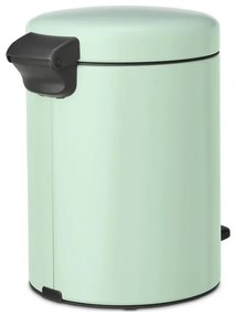 Κάδος απορριμμάτων με πεντάλ Brabantia NewIcon 1008839, 5 L, Εύκολο κλείσιμο, Αντιολισθητική βάση, Ανοιχτό πράσινο