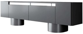 Έπιπλο Τηλεόρασης Bohem 618BLY1263 180x30x50cm Anthracite-Silver