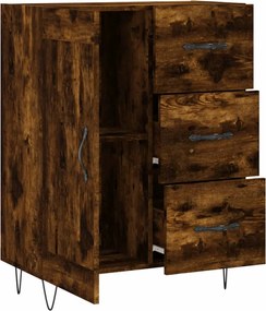 vidaXL Ντουλάπι Καπνιστή Δρυς 69,5 x 34 x 90 εκ. Επεξεργασμένο Ξύλο