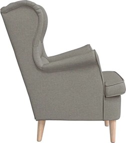 vidaXL πολυθρόνα Taupe 74x84x100 cm Ύφασμα
