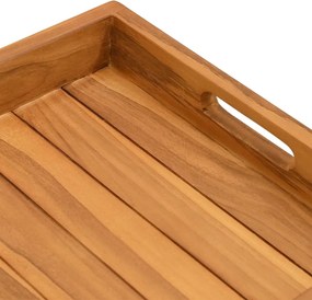 vidaXL Δίσκος Σερβιρίσματος 60 x 35 εκ. από Μασίφ Ξύλο Teak
