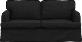 vidaXL Καναπές Μαύρο 162 x 80 x 85 εκ ύφασμα