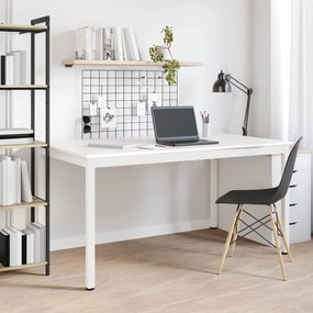 vidaXL Τραπεζαρία Λευκό 150 x 90 x 75 cm Στερεά ξυλεία πεύκου