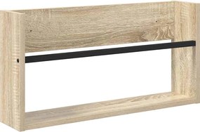vidaXL Ράφι Περιοδικών με ράφι 2 pcs Δρύς Sonoma 60 x 12 x 30 εκ