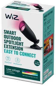 Έξυπνο Σποτ Δαπέδου Επέκταση LED 4W Μαύρο IP65 RGBW 3CCT Dimmable 929003258701 Wiz-929003258701-Μαύρο 929003258701