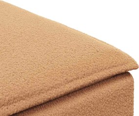 vidaXL Υποπόδιο Καναπέ Μπεζ 100x100x48 εκ.
