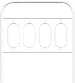 vidaXL Ανταλλακτικό κεφαλάρι Λευκό 90 εκ. Μεταλλικό