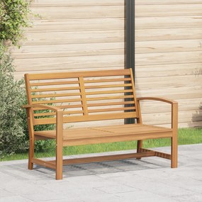 vidaXL Παγκάκι κήπου Φυσικό 110 x 64 x 76.5 εκ Μασίφ ξύλο teak