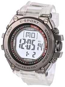Ψηφιακό ρολόι χειρός - LS9053 - Lasika - 817346 - White/Grey-817346_wgr