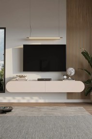 Stewehome Μοντέρνα επιτοίχια βάση τηλεόρασης με οβάλ πόρτα 180x31x30 cm