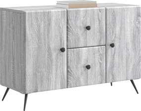 VidaXL Πλαϊνό γραφείο με συρτάρι Γκρι Sonoma 89 x 34,5 x 60 εκ.