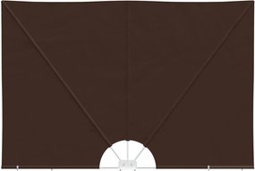 vidaXL Balcony Privacy Screen Ορθογώνιος 200 x 400 cm Πολυεστέρας Καφέ
