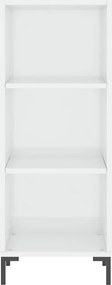 vidaXL Ντουλάπι Γυαλιστερό Λευκό 34,5 x 32,5 x 90 εκ. Επεξεργ. Ξύλο