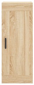 vidaXL Μπουφές Sonoma δρυς 34,5 x 34 x 180 εκ. από Επεξεργασμένο Ξύλο