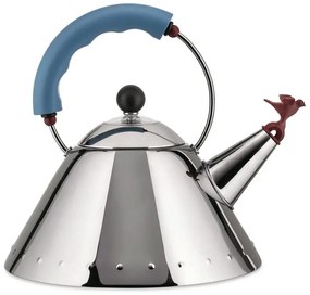 Τσαγιέρα 9093 22,5x22cm 2Lt Inox-Light Blue Alessi Stainless Steel